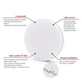Ultra Thin Surface LED Panel Light 18W 24W 36W 48W Ceiling Downlight AC85-265V Round Ceiling Lamp For Deroration Home Lighting