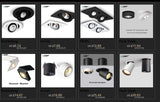 DBF Stretchable Recessed Ceiling Downlight 7W 10W 12W Black/White 360° Degree Rotatable 3000K/4000K/6000K Ceiling Spot Light