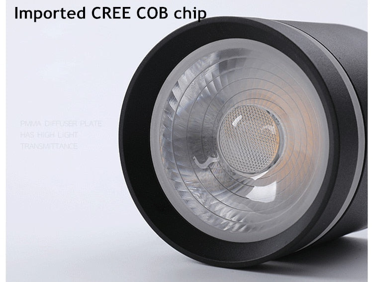 Dimmable Cylinder LED Downlights 10W 12W 15W COB LED Ceiling Spot Lights AC85~265V LED Background Lamps Indoor Lighting