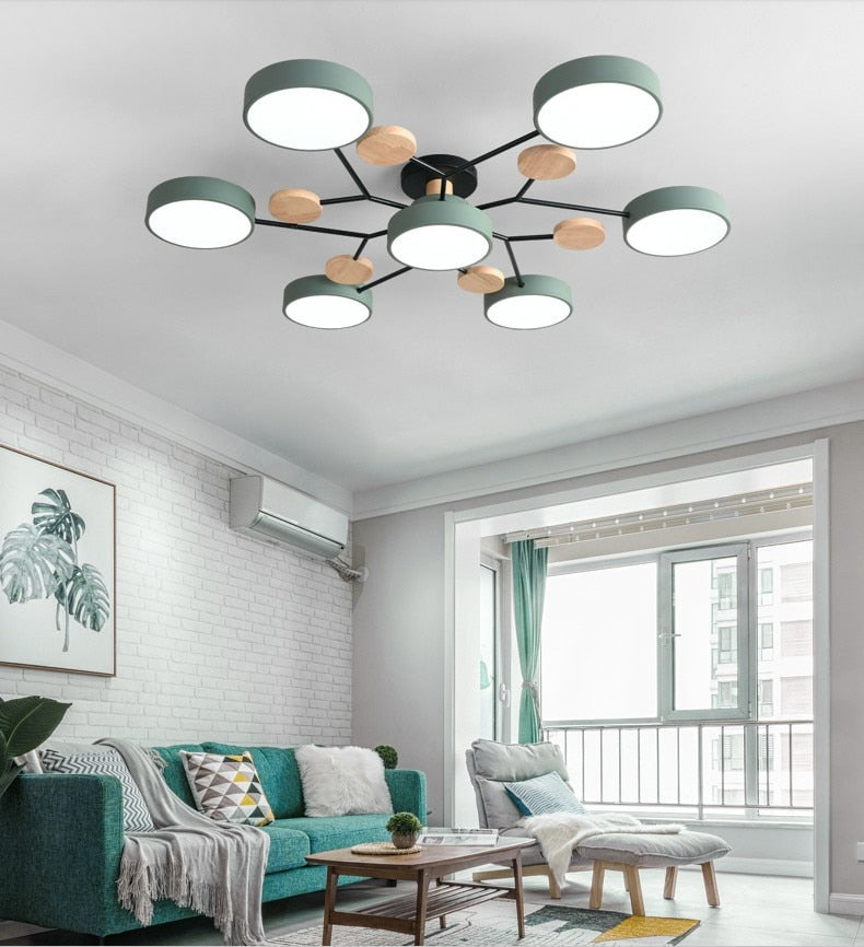 Modern living room LED ceiling lamp bedroom dining room lighting bathroom hotel chandelier factory direct sales