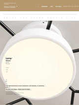 Modern living room LED ceiling lamp bedroom dining room lighting bathroom hotel chandelier factory direct sales