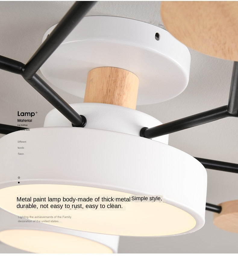 Modern living room LED ceiling lamp bedroom dining room lighting bathroom hotel chandelier factory direct sales