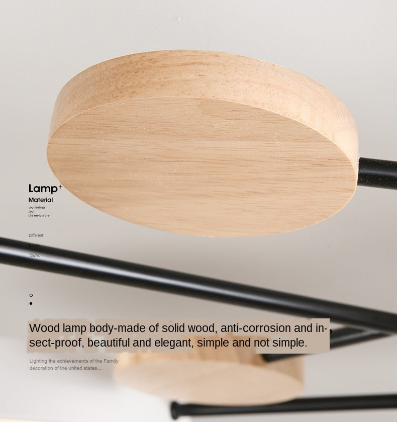 Modern living room LED ceiling lamp bedroom dining room lighting bathroom hotel chandelier factory direct sales