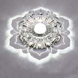 Modern LED aisle lights flower-shaped crystal spotlights downlights embedded ceiling creative corridor living room bedroom