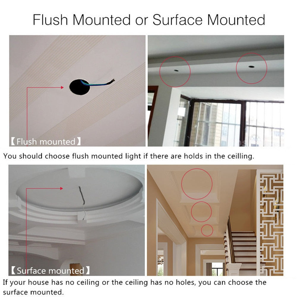 Modern LED aisle lights flower-shaped crystal spotlights downlights embedded ceiling creative corridor living room bedroom