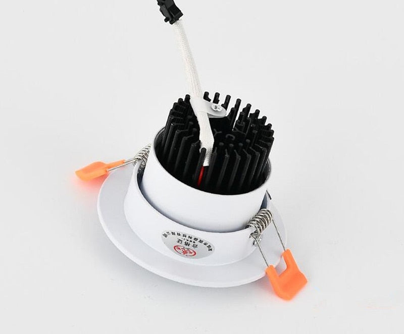 Round 4 types Dimmable Recessed LED Downlights 5w 7w 9w 12w 15w 18w COB LED Ceiling Lamp Spot Lights AC110-220V LED Lamp