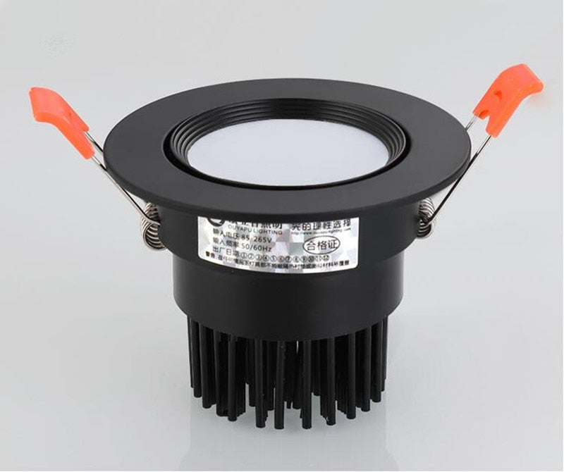 Round 4 types Dimmable Recessed LED Downlights 5w 7w 9w 12w 15w 18w COB LED Ceiling Lamp Spot Lights AC110-220V LED Lamp