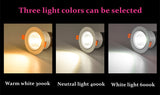 Round 4 types Dimmable Recessed LED Downlights 5w 7w 9w 12w 15w 18w COB LED Ceiling Lamp Spot Lights AC110-220V LED Lamp