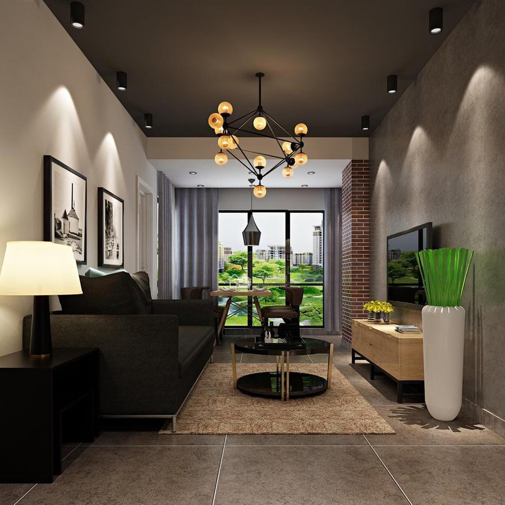 LEDSONLINE LED Downlight 3W mini 5W 7W 12W Round Surface Mounted Ceiling Lamps Spot Light White Black Pure Nature Warm white