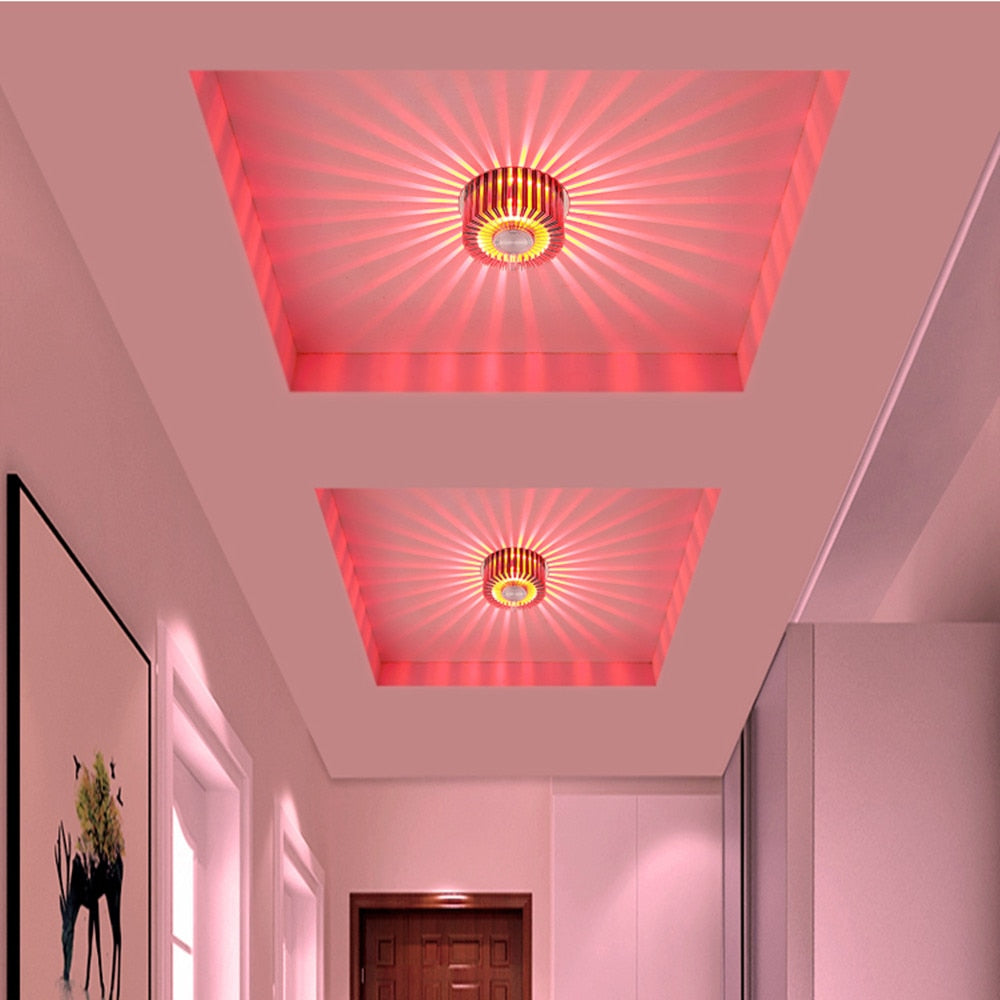 Novelty Recessed Led lamp Spot led downlight 220V 110V Colorful LED Bulb Spot Light For Living Room KTV Party Decoration Lamp