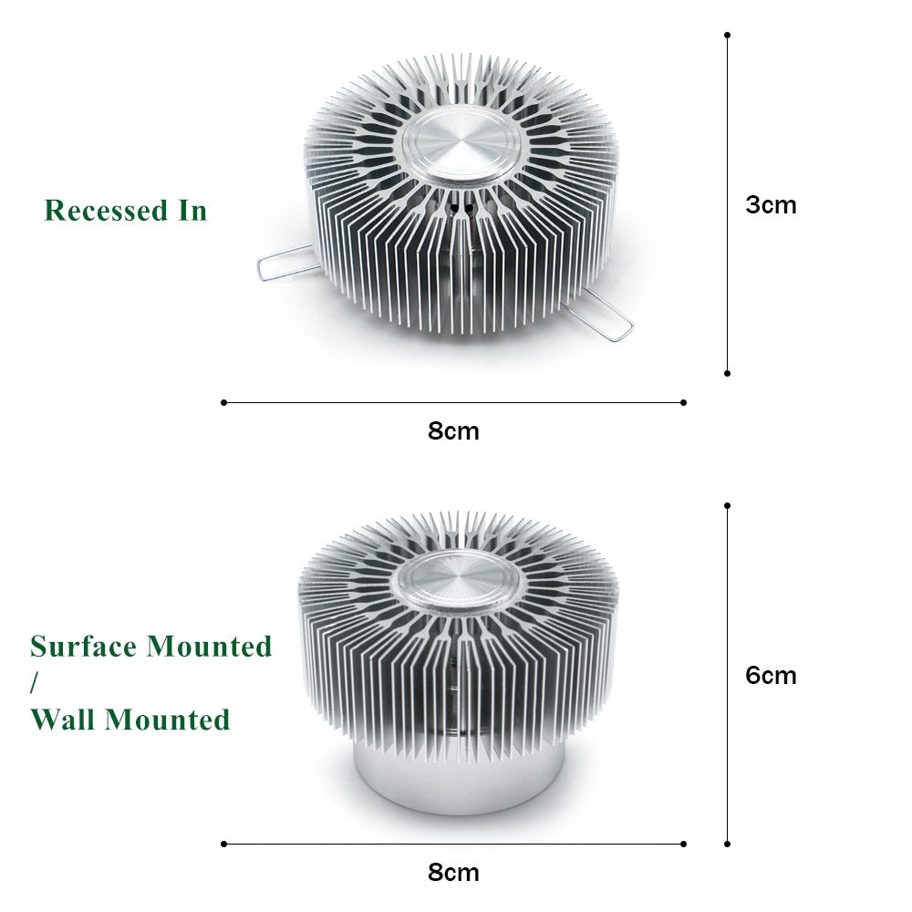 Novelty Recessed Led lamp Spot led downlight 220V 110V Colorful LED Bulb Spot Light For Living Room KTV Party Decoration Lamp