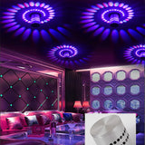 DBF Modern LED Ceiling Light 3W RGB Porch Lamp Surface Mount Flush Lighting Fixture Balcony Corridors Living Room KTV Bar Decor