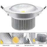 DBF Angle Adjustable Silver Body Dimmable LED Recessed Ceiling Downlight 7W 9W 12W 15W 18W With AC85-265V LED Driver Spot Lamp