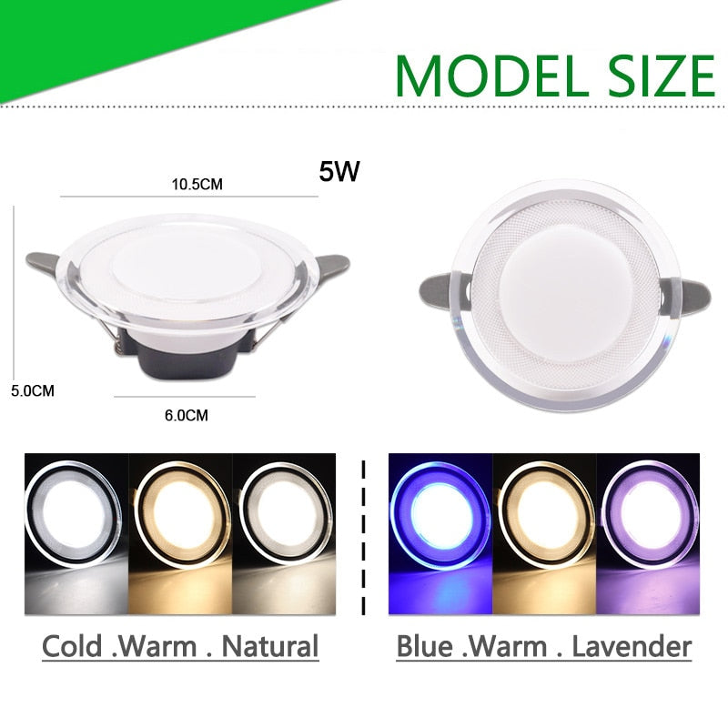 LED Downlight 10PCS Downlight 3w 5w spot led lights 3000k 4500K 6000K AC 220V-240V led Downlight Kitchen living room Indoor recessed lighting