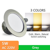 LED Downlight 10PCS Downlight 3w 5w spot led lights 3000k 4500K 6000K AC 220V-240V led Downlight Kitchen living room Indoor recessed lighting
