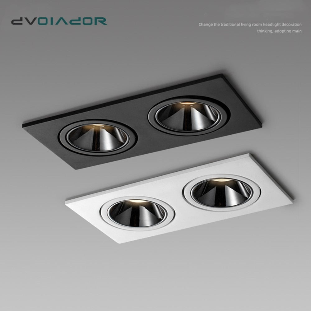 LED Recessed Ceiling Downlight 24W 7W LED Spot lighting Anti-Glare COB Spot light Indoor led Lighting fixture