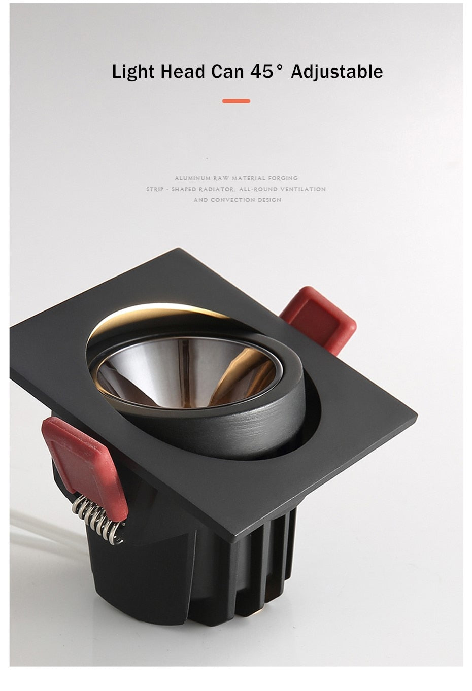 LED Recessed Ceiling Downlight 24W 7W LED Spot lighting Anti-Glare COB Spot light Indoor led Lighting fixture