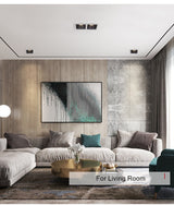 DBF Square Frameless NO Dazzling COB Recessed Downlight 7W 12W 14W 24W LED Ceiling Spot Light for Bedroom Living room Kitchen