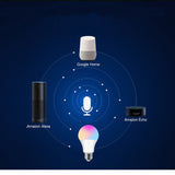  Tuya 12W 15W Wi-Fi Smart Light Bulb, E27 RGB LED Lamp Dimmable with Smart Life APP, Voice Control for Google Home, Alexa