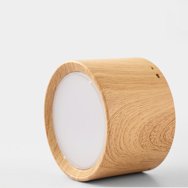 DBF Wood Grain LED Surface Mount Ceiling Spot Light 5W/12W Ceiling Light for Living Room Bedroom Home Decoration Indoor Lighting