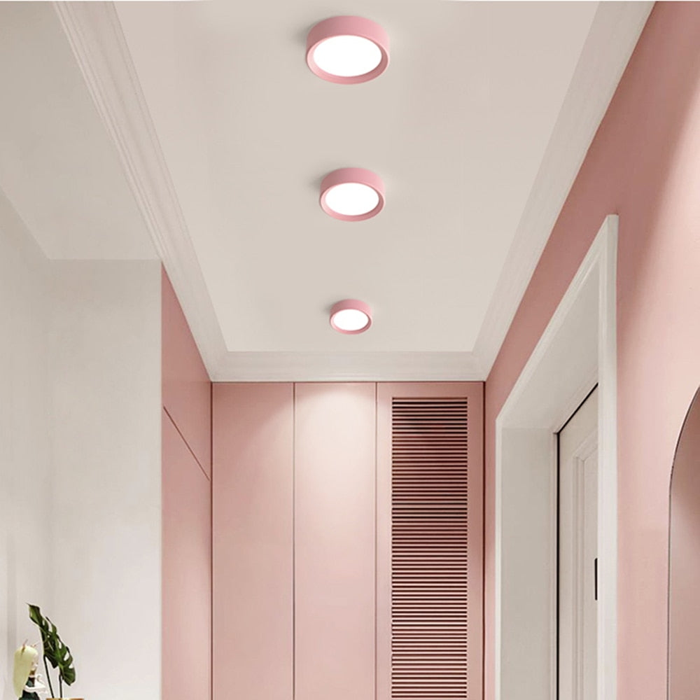 DBF Ultra-thin LED Surface Mount Ceiling Lamp 3W 5W 7W 9W Black/White/Gold Housing Ceiling Spot Lamp for Home Living room Decor