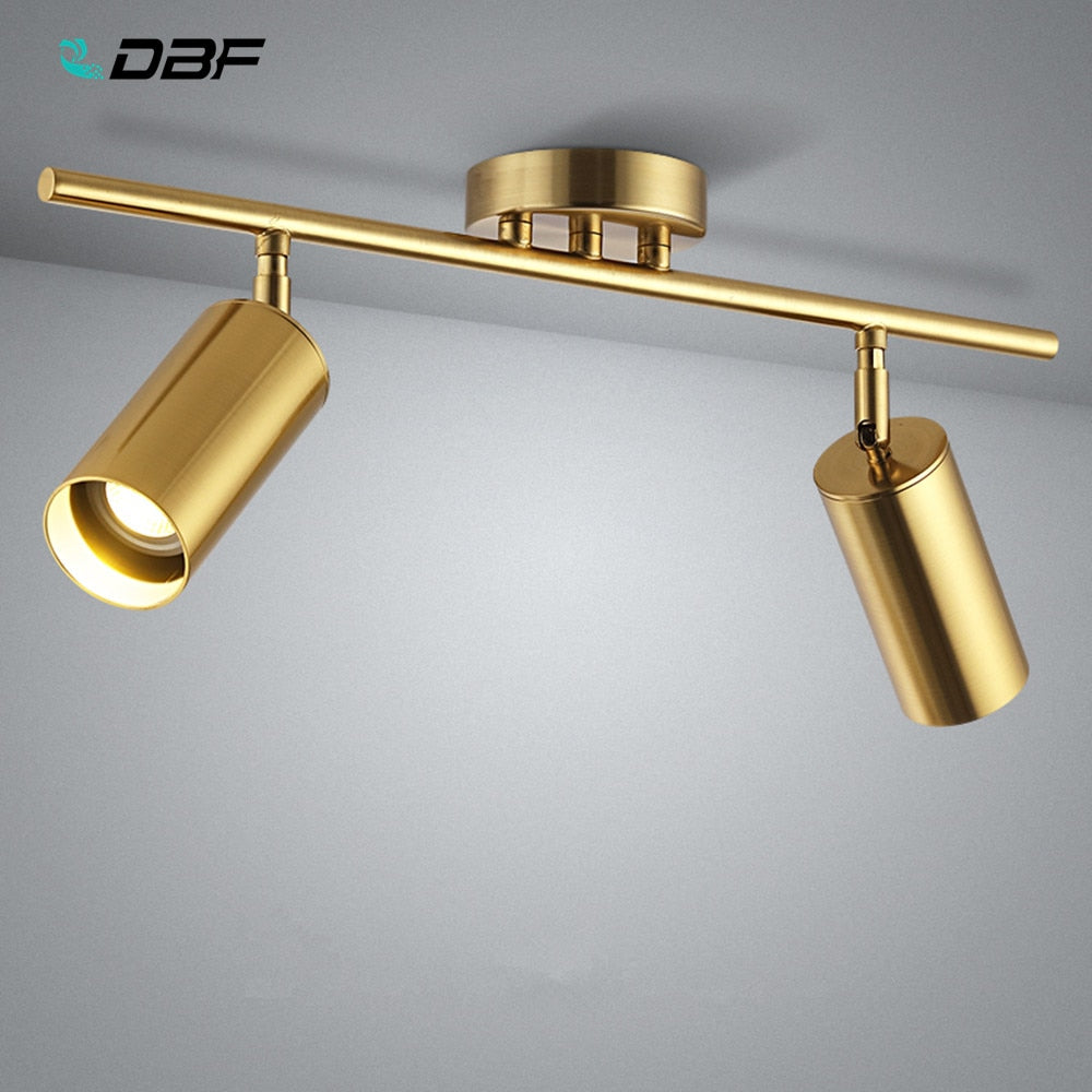 DBF 360 Degree Rotatable Surface Mounted Ceiling Downlight with GU10 LED Bulb Ceiling Spot Light for Kitchen Pic TV Background