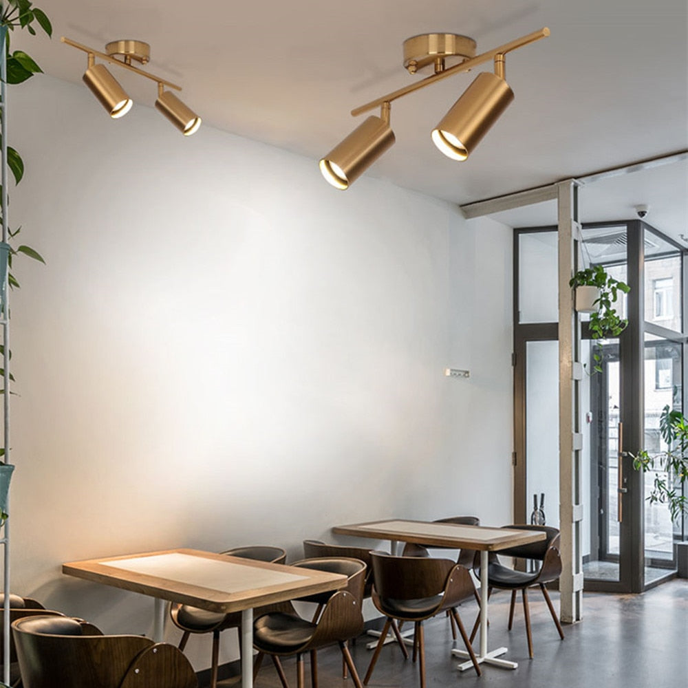 DBF 360 Degree Rotatable Surface Mounted Ceiling Downlight with GU10 LED Bulb Ceiling Spot Light for Kitchen Pic TV Background