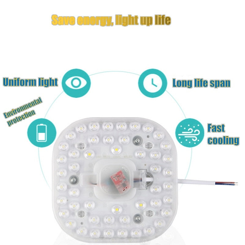 Led Module Light 220v AC 170v-265V Replacement Lamp For Ceiling/Downlight Source Energy Saving
