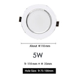 RGB LED Downlight 5W 11cm 10W 12cm Remote Control Dimmable Round Recessed Lamp Colorful Party Bar AC110V 220V 230V Spot Lighting