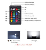 RGB LED Downlight 5W 11cm 10W 12cm Remote Control Dimmable Round Recessed Lamp Colorful Party Bar AC110V 220V 230V Spot Lighting