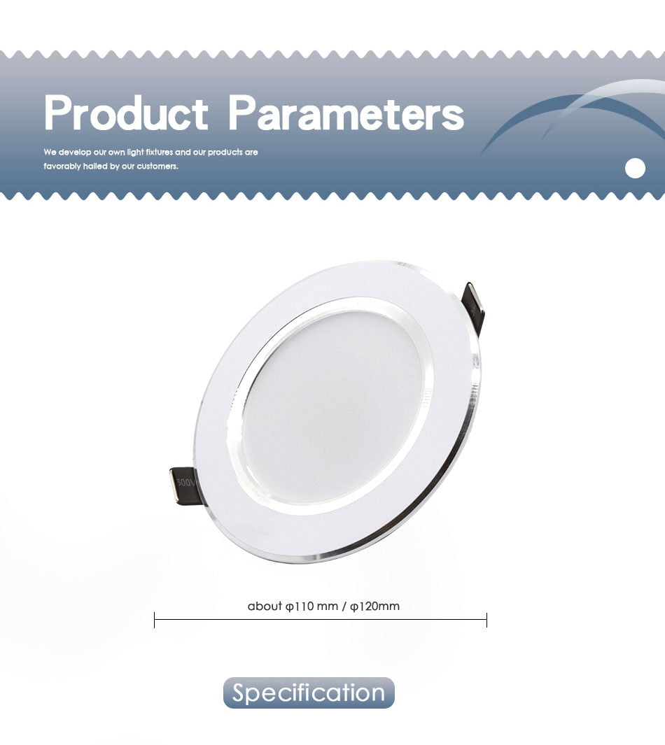 RGB LED Downlight 5W 11cm 10W 12cm Remote Control Dimmable Round Recessed Lamp Colorful Party Bar AC110V 220V 230V Spot Lighting