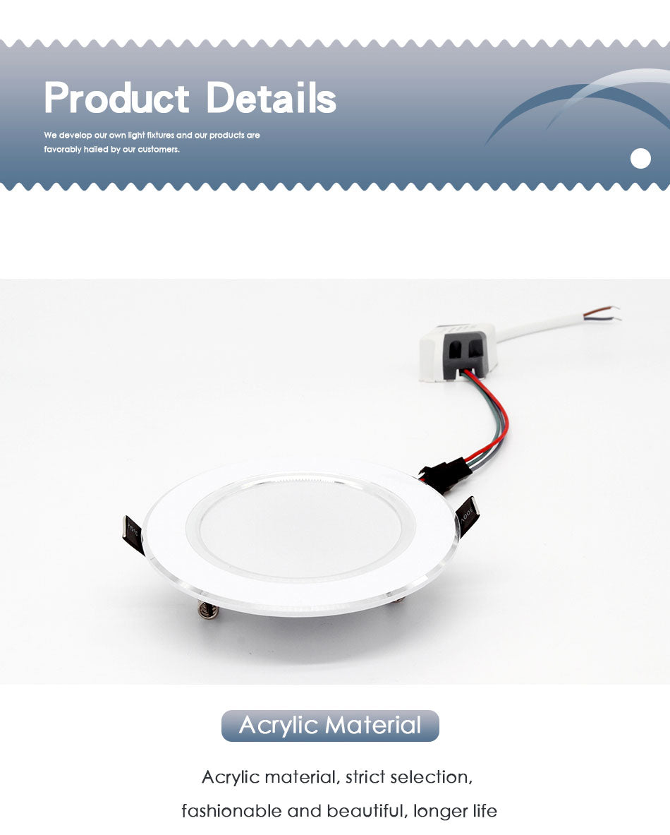 RGB LED Downlight 5W 11cm 10W 12cm Remote Control Dimmable Round Recessed Lamp Colorful Party Bar AC110V 220V 230V Spot Lighting