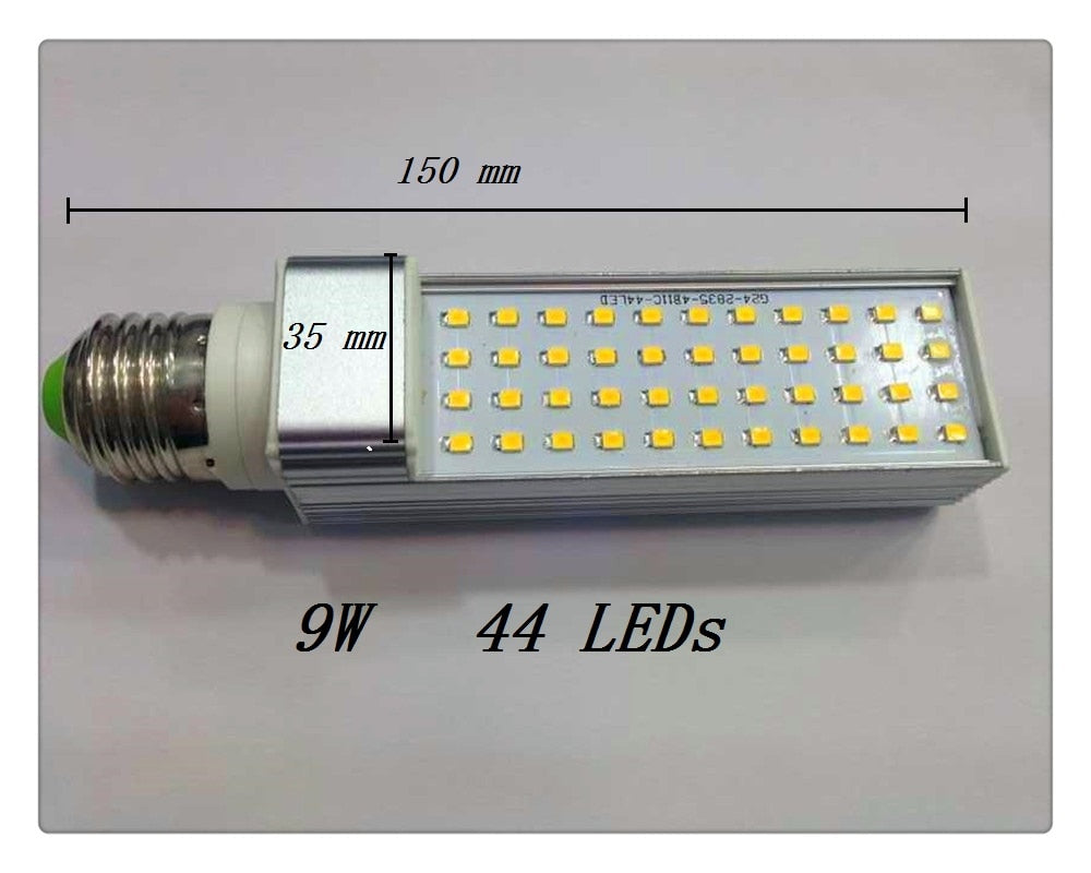 LED Lampada E27 G24 G23 PL led Corn lamp bombillas for downlight luz velas frio PLC 5W 7W 9W 12W 15W Bulb Light 85-265V/AC