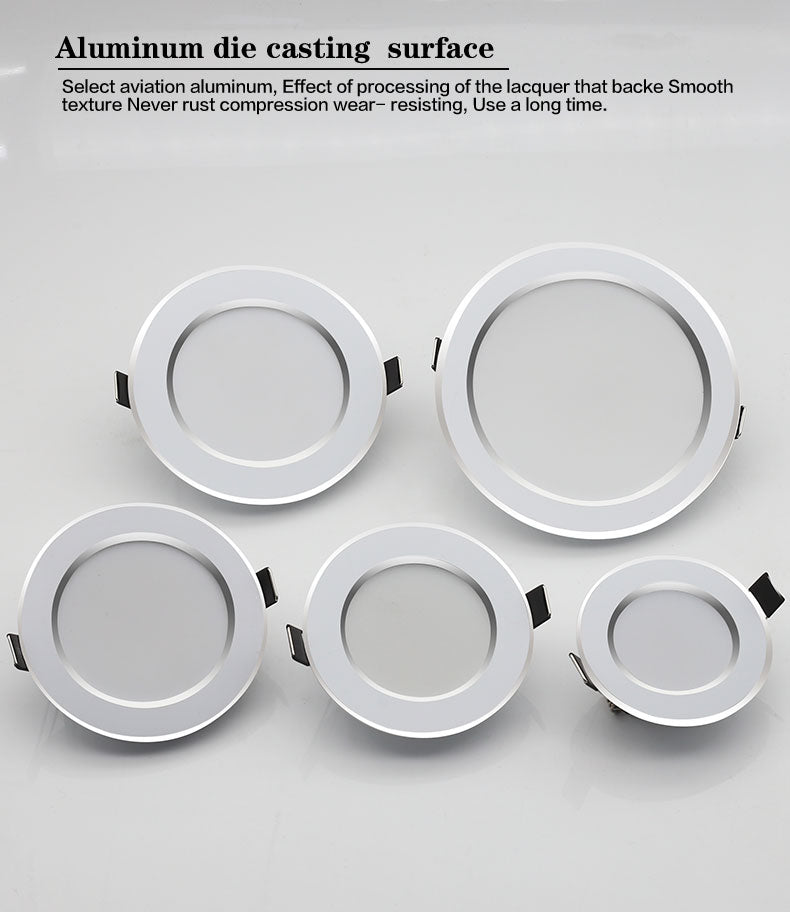 10PCS Waterproof LED Downlight 7W 9W 12W 15W 18W Recessed Round LED Ceiling Lamp AC220V-240V LED Spot Lighting Indoor LED Lamp