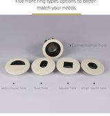 High-End LED Downlights Embedded Living Room Spotlight Aperture Size 7-8 CM 12W Hotel Corridor Light