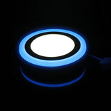LED Panel light 6W 9W 16W 24W 3Model Red green Bule LED Panel Light Double Color LED Ceiling Recessed Down Lamp for Indoor Lights