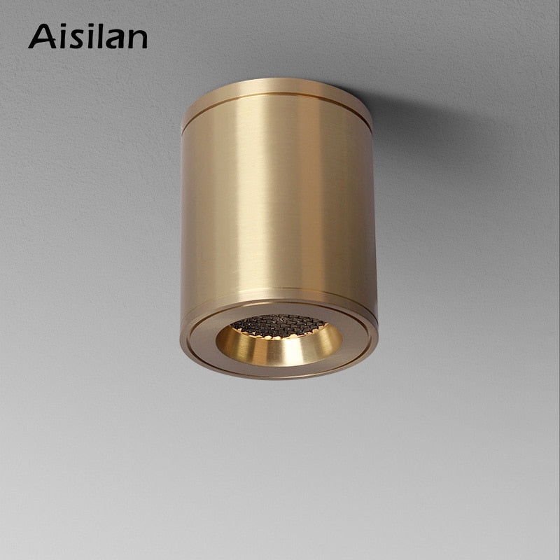 Aisilan LED Downlight Made By Copper Honeycomb Anti-glare Spot Light High Color Rendering 93 Upgrade Round Light
