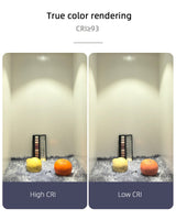 Aisilan LED Recessed 7.5CM hole downlight ceiling spot lighthoneycomb anti-glare adjustable large arc lamp