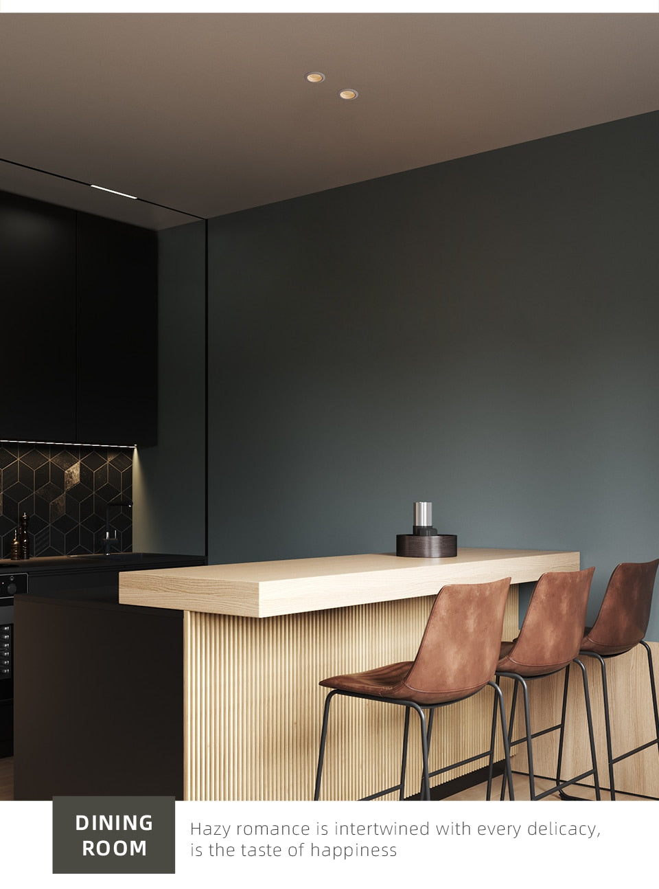 Aisilan LED Recessed 7.5CM hole downlight ceiling spot lighthoneycomb anti-glare adjustable large arc lamp