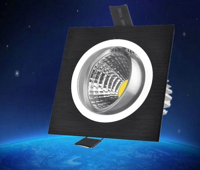 LED 10PCS/lot 3W Dimmable Limited Square Bright Recessed LED Dimmable Downlight COB Spot Light Decoration Ceiling Lamp Ac 110V 220V