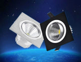 LED 10PCS/lot 3W Dimmable Limited Square Bright Recessed LED Dimmable Downlight COB Spot Light Decoration Ceiling Lamp Ac 110V 220V