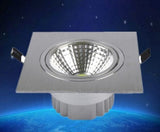 LED 10PCS/lot 3W Dimmable Limited Square Bright Recessed LED Dimmable Downlight COB Spot Light Decoration Ceiling Lamp Ac 110V 220V