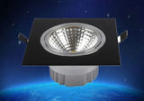 LED 10PCS/lot 3W Dimmable Limited Square Bright Recessed LED Dimmable Downlight COB Spot Light Decoration Ceiling Lamp Ac 110V 220V
