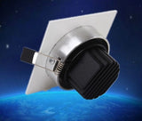 LED 10PCS/lot 3W Dimmable Limited Square Bright Recessed LED Dimmable Downlight COB Spot Light Decoration Ceiling Lamp Ac 110V 220V