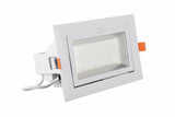 DHL 2pcs/lot 50W Indoor LED Flood Light High-Quality 50W Rectangular LED Downlight Rotate Angle AC110-260V