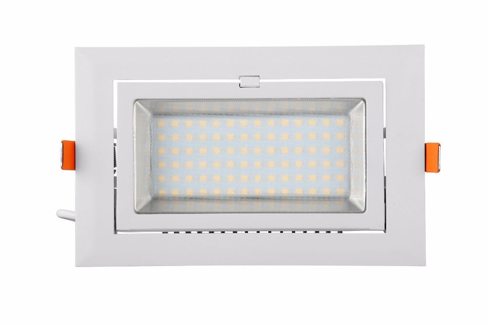 DHL 2pcs/lot 50W Indoor LED Flood Light High-Quality 50W Rectangular LED Downlight Rotate Angle AC110-260V