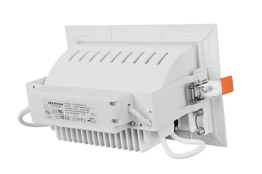 DHL 2pcs/lot 50W Indoor LED Flood Light High-Quality 50W Rectangular LED Downlight Rotate Angle AC110-260V