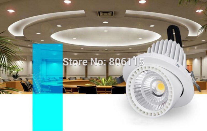 Adjustable 8x LED Downlights Recessed Ceiling Lamps 25W 35W 50W Rotatable LED Trunk Light Gimbal Direction LED Spot Lighting