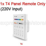 Mi.Light 4x 12W RGB + CCT Downlight with Driver AC85-260V FUT066 +1x WiFi iBox1 Lamp +1x 2.4G Wireless RF 4-Zone Touch Remote