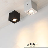 LED 1PCS white Black Surface Mounted adjustment LED Dimmable Downlights 10w 20w COB LED Ceiling lamp Spot Lights AC110-220V LED Lamp